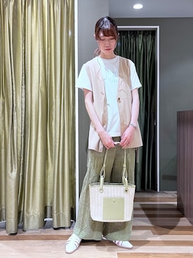 「armonia（アルモニーア）のアイテム」を使った、hasumin🐱さん（レディース・167cm）の春コーディネート