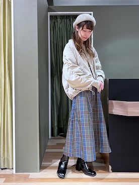 「Petit fleur（プチフルール）のアイテム」を使った、hasumin🐱さん（レディース・167cm）の秋コーディネート