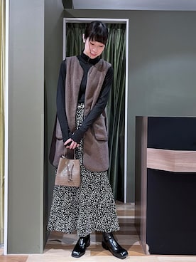 「Green　Parks（グリーンパークス）のアイテム（その他アウター）」を使った、hasumin🐱さん（レディース・167cm）の秋コーディネート