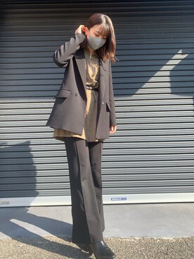 「LOWRYS FARM（ローリーズファーム）のストレッチヒールブーツ　851418（ブーツ）」を使った、monaさん（レディース・167cm）の秋コーディネート