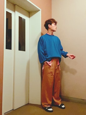 「TOGA（トーガ）のアイテム（シューズ）」を使った、taddyさん（メンズ・171cm）の秋コーディネート