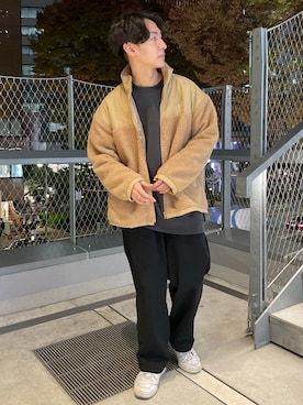 「DISCOAT（ディスコート）のアイテム（ブルゾン）」を使った、な〜ささん（メンズ・170cm）の秋コーディネート