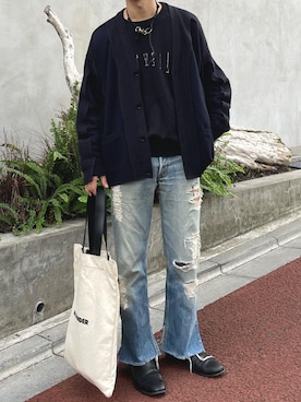 「yoke」｜「アイテム（その他）」を使った、な〜ささん（メンズ・170cm）の秋コーディネート