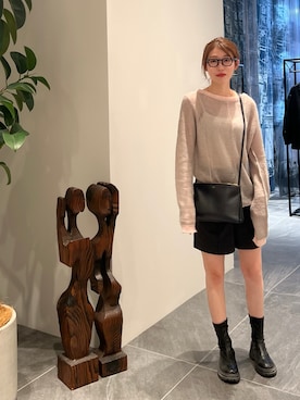 「WILLFULLY（ウィルフリー）のアイテム」を使った、yukiさん（レディース・161cm）の冬コーディネート