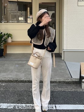 「WILLFULLY（ウィルフリー）のアイテム」を使った、yukiさん（レディース・161cm）の冬コーディネート