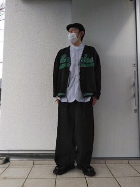「DISCOVERED（ディスカバード）のアイテム（トップス）」を使った、rawuさん（メンズ・167cm）の冬コーディネート