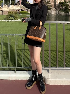 「H&M（エイチ・アンド・エム）のアイテム（テーラードジャケット）」を使った、ちうみのさん（レディース・167cm）の春コーディネート