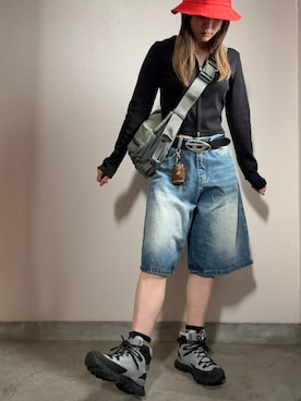 「アイテム（その他シューズ）」を使った、こみ | 骨ｽﾄｲｴﾍﾞ秋2nd冬さん（レディース・163cm・30代）の秋コーディネート