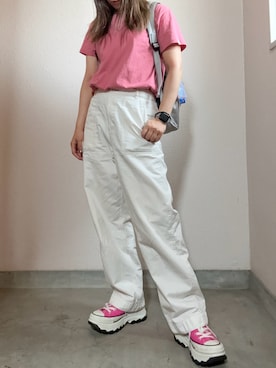 「earth music&ecology（アースミュージックアンドエコロジー）のアイテム」を使った、こみ | 骨ｽﾄｲｴﾍﾞ秋2nd冬さん（レディース・163cm）の秋コーディネート