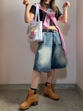 「アイテム（ブーツ）」を使った、こみ | 骨ｽﾄｲｴﾍﾞ秋2nd冬さん（レディース・163cm・30代）の秋コーディネート