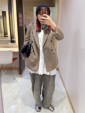 「LEPSIM（レプシィム）のアイテム（ジャケット/アウター）」を使った、ののさん（レディース・159cm）の冬コーディネート