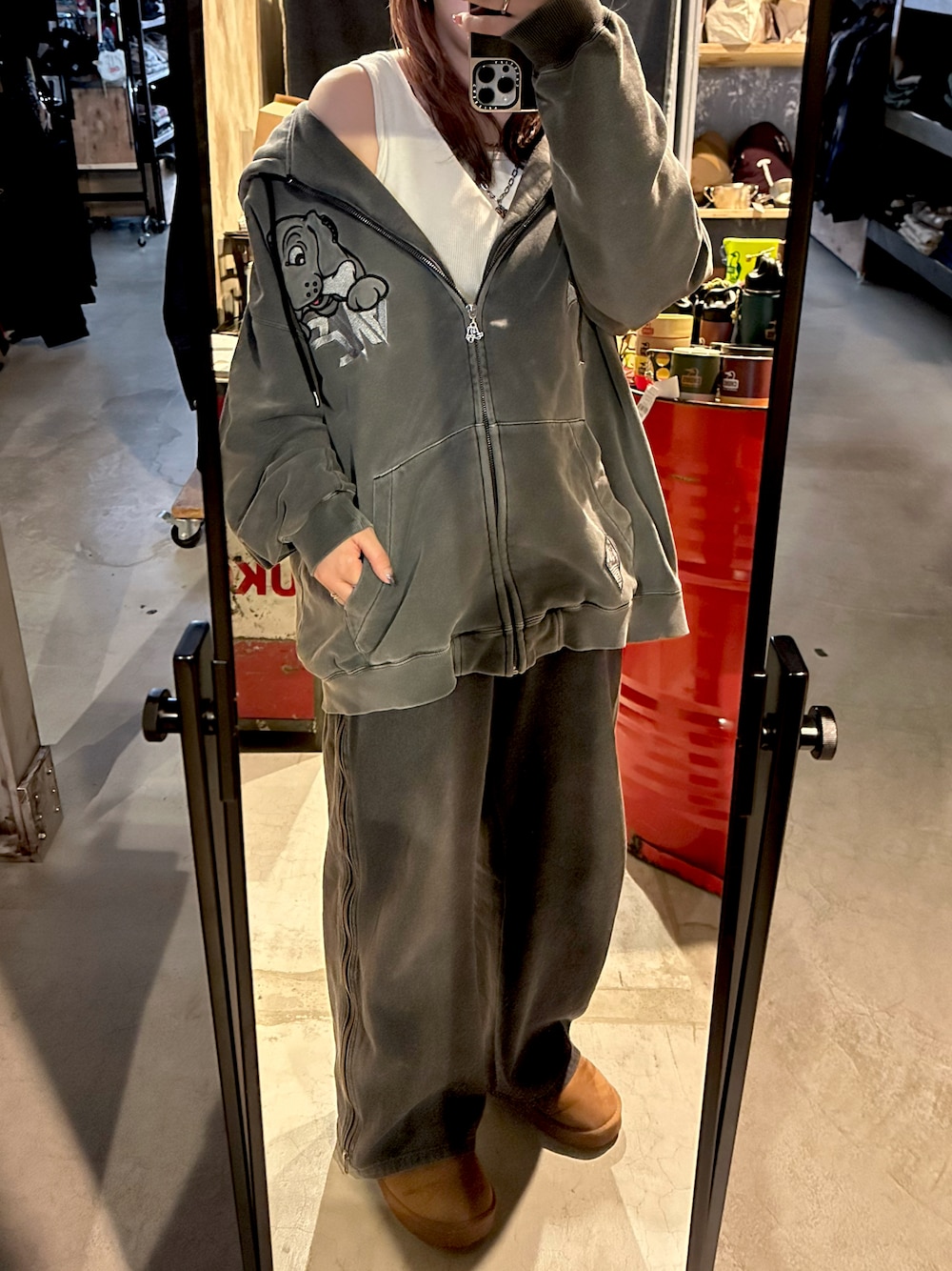 sedacle（セダクル）の「サイドファスナーオーバーダイデニム