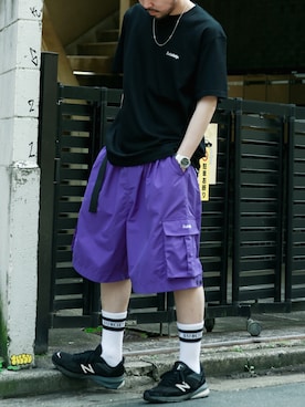 「Subciety（サブサエティ）のアイテム（アクセサリー）」を使った、小原 壮大朗さん（メンズ・180cm）の春コーディネート