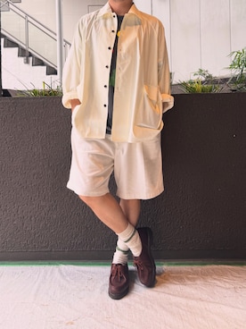 「NEAT（ニート）のアイテム」を使った、ふーがさん（メンズ・172cm）の夏コーディネート
