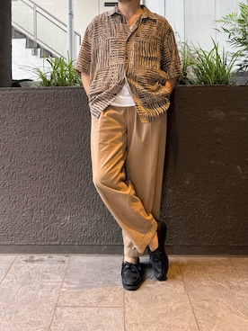 「BEAMS PLUS（ビームスプラス）のアイテム」を使った、ふーがさん（メンズ・172cm）の夏コーディネート