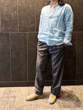 「Vandori（ヴァンドリ）のアイテム」を使った、ふーがさん（メンズ・172cm）の春コーディネート
