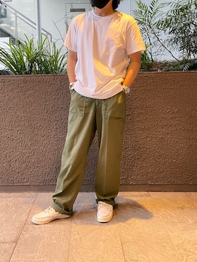 「SEAGREEN（シーグリーン）のアイテム」を使った、ふーがさん（メンズ・172cm）の夏コーディネート