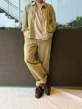 「アイテム（ブルゾン）」を使った、ふーがさん（メンズ・172cm）の夏コーディネート