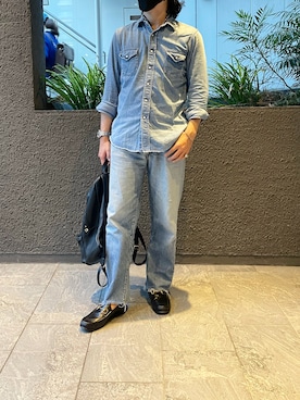 ローファーを使った カットオフデニム のメンズ人気ファッションコーディネート Wear