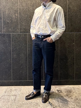 「ENZO BONAFE（エンツォボナフェ）のアイテム」を使った、ふーがさん（メンズ・172cm）の春コーディネート