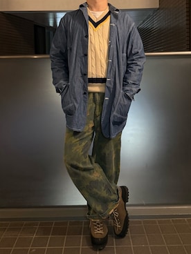 「アイテム（その他シューズ）」を使った、ふーがさん（メンズ・172cm）の秋コーディネート