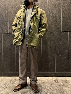 「RANCOURT（ランコート）のアイテム」を使った、ふーがさん（メンズ・172cm）の冬コーディネート