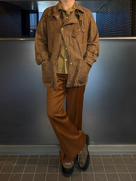 「RALPH LAUREN（ラルフ ローレン）のアイテム（その他アウター、ブラウン系）」を使った、ふーがさん（メンズ・172cm）の春コーディネート