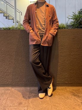 「パジャマ」｜ふーがさん（メンズ・172cm）の春コーディネート