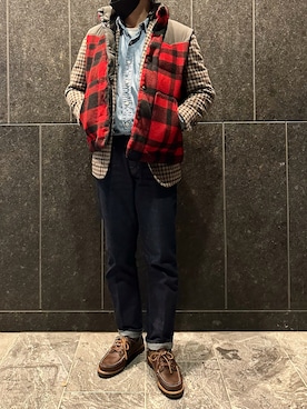 「RANCOURT（ランコート）のアイテム」を使った、ふーがさん（メンズ・172cm）の冬コーディネート