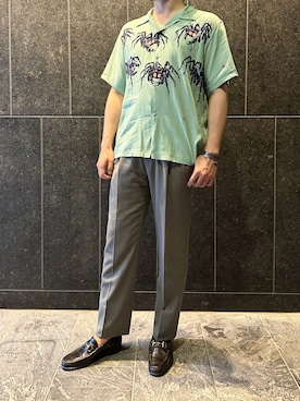 「ENZO BONAFE（エンツォボナフェ）のアイテム」を使った、ふーがさん（メンズ・172cm）の夏コーディネート