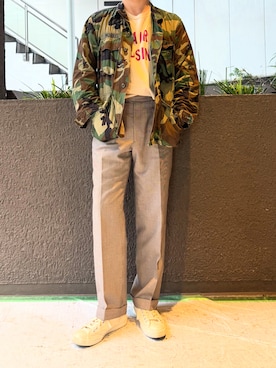「迷彩」｜ふーがさん（メンズ・172cm）の夏コーディネート