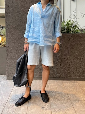 「Vandori（ヴァンドリ）のアイテム」を使った、ふーがさん（メンズ・172cm）の夏コーディネート