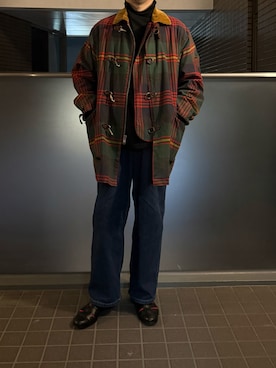 「アイテム（サンダル）」を使った、ふーがさん（メンズ・172cm）の冬コーディネート