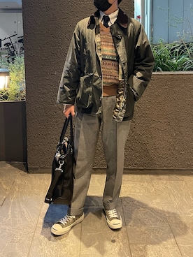 「ジャックパーセル」｜「アイテム（ブルゾン）」を使った、ふーがさん（メンズ・172cm）の秋コーディネート