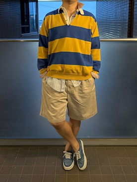 「BEAMS（ビームス）のアイテム」を使った、ふーがさん（メンズ・172cm）の夏コーディネート