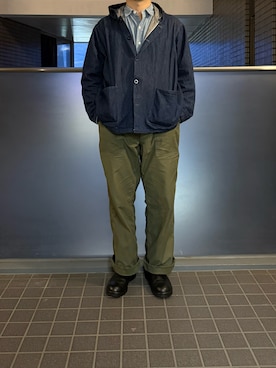 「Blundstone（ブランドストーン）のアイテム（ブーツ、ブラック系）」を使った、ふーがさん（メンズ・172cm）の夏コーディネート