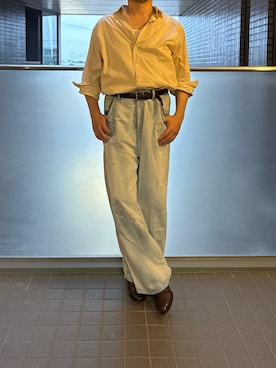 「ANCELLM（アンセルム）のアイテム」を使った、ふーがさん（メンズ・172cm）の夏コーディネート