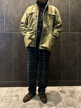 「BEAMS F（ビームスエフ）のアイテム（ジャケット/アウター）」を使った、ふーがさん（メンズ・172cm）の冬コーディネート