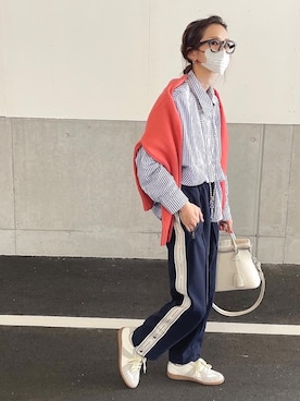 「Maison Margiela（メゾンマルジェラ）のMaison Margiela - Replica スニーカー - women - カーフレザー/ラムスキン/rubber - 38（スニーカー）」を使った、amoriaさん（レディース・152cm）の春コーディネート
