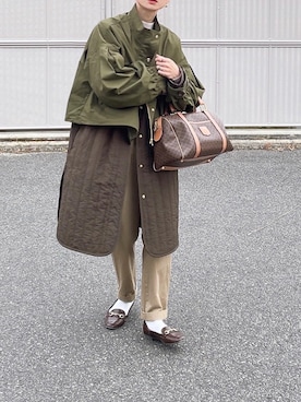 「NOMINE（ノミネ）のアイテム（ジャケット/アウター）」を使った、amoriaさん（レディース・152cm）の冬コーディネート