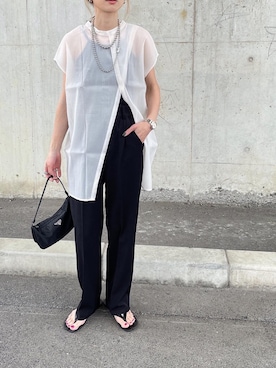 「ビーサンコーデ」｜amoriaさん（レディース・152cm）の春コーディネート