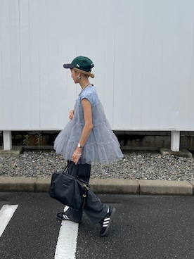 「THE SHINZONE（ザ　シンゾーン）のアイテム（帽子）」を使った、amoriaさん（レディース・152cm）の春コーディネート