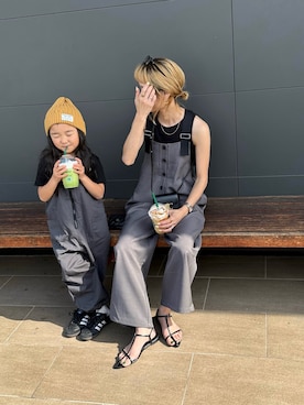 「詳細はInstagram」｜「アイテム（トップス）」を使った、amoriaさん（レディース・152cm）の夏コーディネート