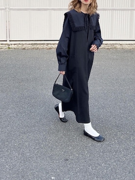 「詳細はInstagram」｜「アイテム（パンプス）」を使った、amoriaさん（レディース・152cm）の春コーディネート