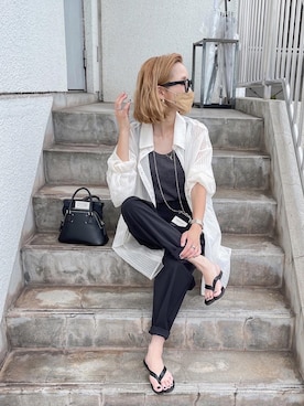 「詳細はInstagram」｜「アイテム（財布/小物）」を使った、amoriaさん（レディース・152cm）の夏コーディネート