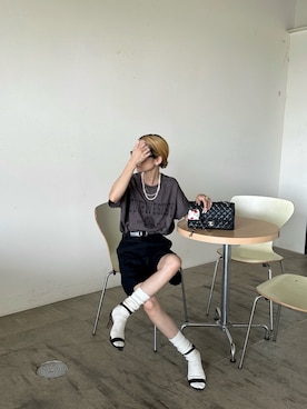 「ハーフパンツ」｜amoriaさん（レディース・152cm）の秋コーディネート