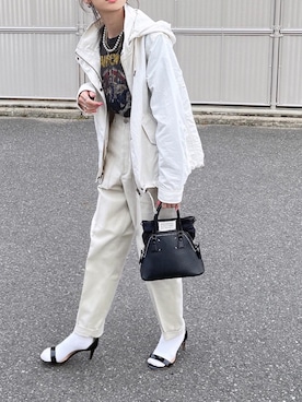 「URBAN RESEARCH Sonny Label（アーバンリサーチサニーレーベル）のアイテム（マウンテンパーカー）」を使った、amoriaさん（レディース・152cm）の春コーディネート