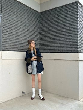 「アイテム（ジャケット/アウター）」を使った、amoriaさん（レディース・153cm）の秋コーディネート