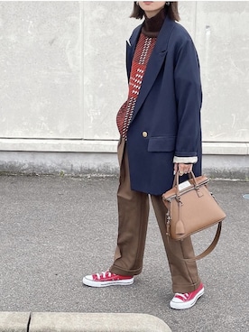 「NOMINE（ノミネ）のアイテム」を使った、amoriaさん（レディース・152cm）の秋コーディネート