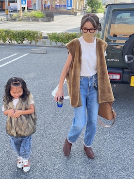 「詳細はInstagram」｜「アイテム（ブーツ）」を使った、amoriaさん（レディース・152cm）の夏コーディネート